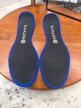Rothy's Black Insoles with Blue Trim